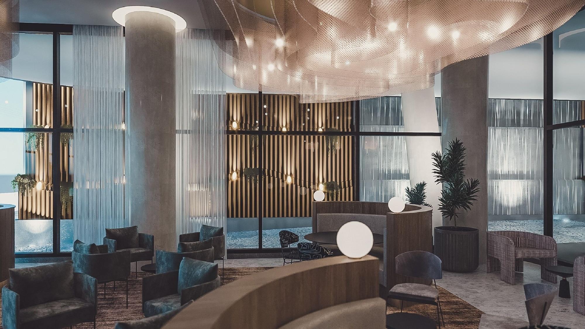 Oakwood Premier Melbourne Aparthotel Kültér fotó The interior of the hotel