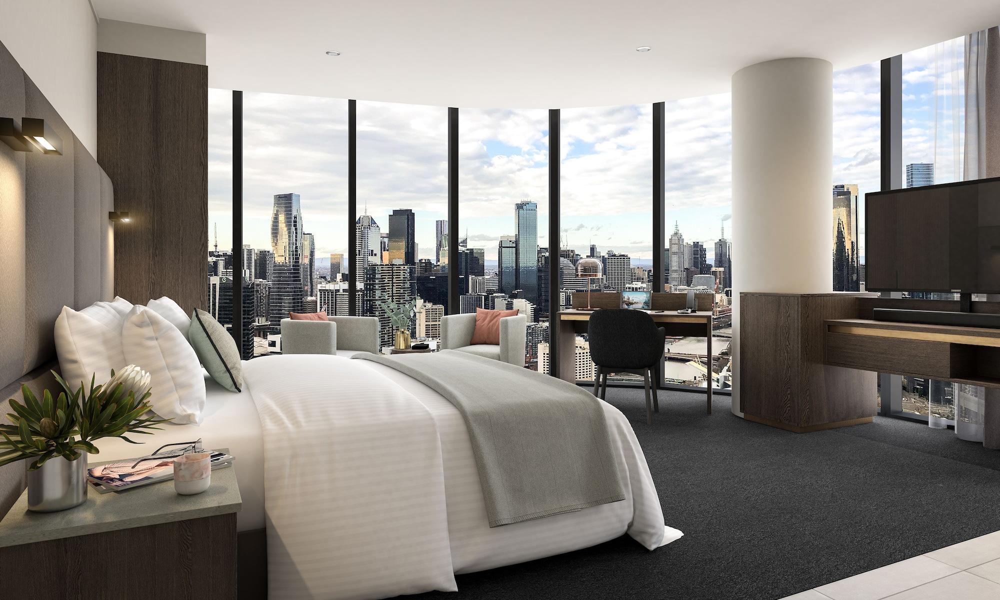 Oakwood Premier Melbourne Aparthotel Kültér fotó A proposed room at the hotel